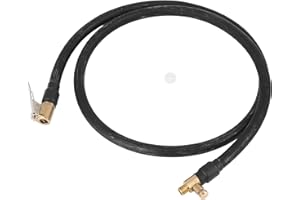 X AUTOHAUX 100cm Car Air Chuck with Clip Inflator Compressor Pump Extension Hose Adapter Tire Valve Connect Pipe