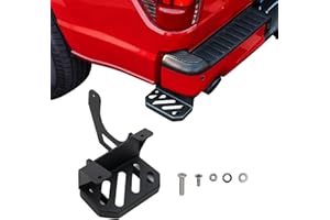 Maxzina Rear Bed Step Compatible with 2024 2025 Ford F150 Tailgate Bedstep Left Driver Side Rear Bumper Side Step Carbon Steel Tailgate Truck Bed Pedal for 2024 F-150 Accessories