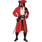 Rubies Pirate Captain Costume for Adults, Men's XL