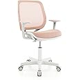 Costzon Kids Desk Chair, Height Adjustable Children Study Computer Chair with Armrests, Sit-Brake Casters, Swivel Mesh Task Chair for Boys Girls Teens Students, Kids Chair for Home, Office, School