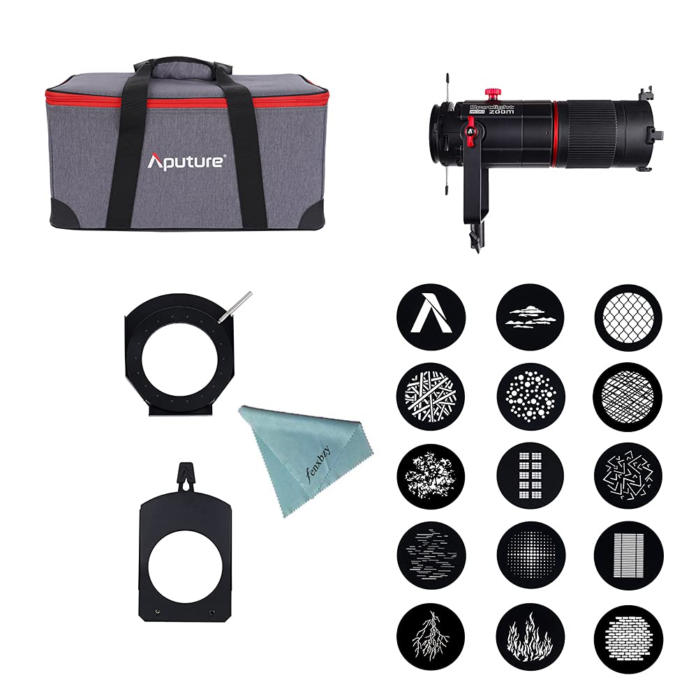 Aputure Spotlight Mini Zoom for Aputure LS 60d & 60x Adjustable Focus LED Lights Lighting Modifier 15°~30° 2X Zoom Gobos