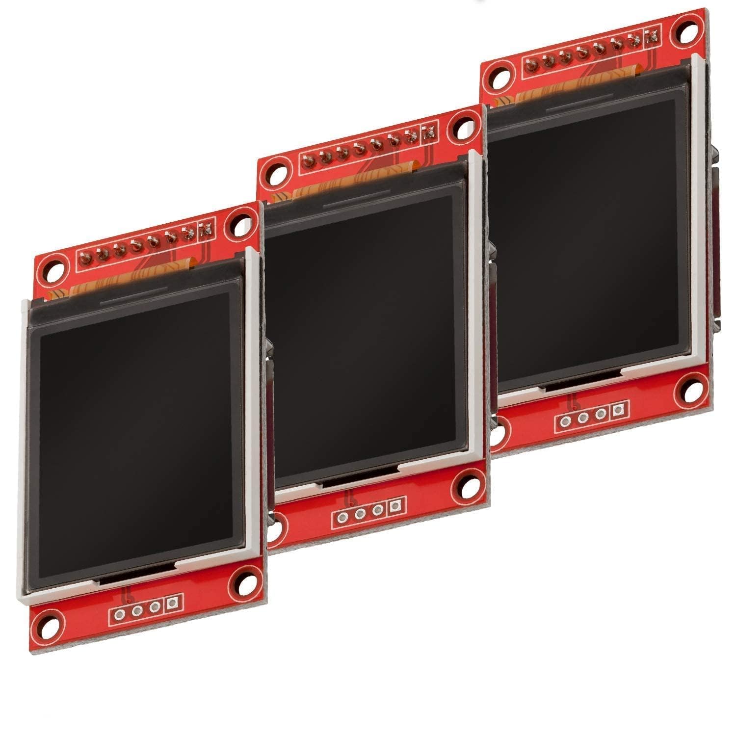 AZDelivery 1.8 inch SPI TFT ST7735 LCD Serial Port Display Module 128x160 pixels PCB 50mA compatible with Arduino Including E-Book! (Pack of 3)