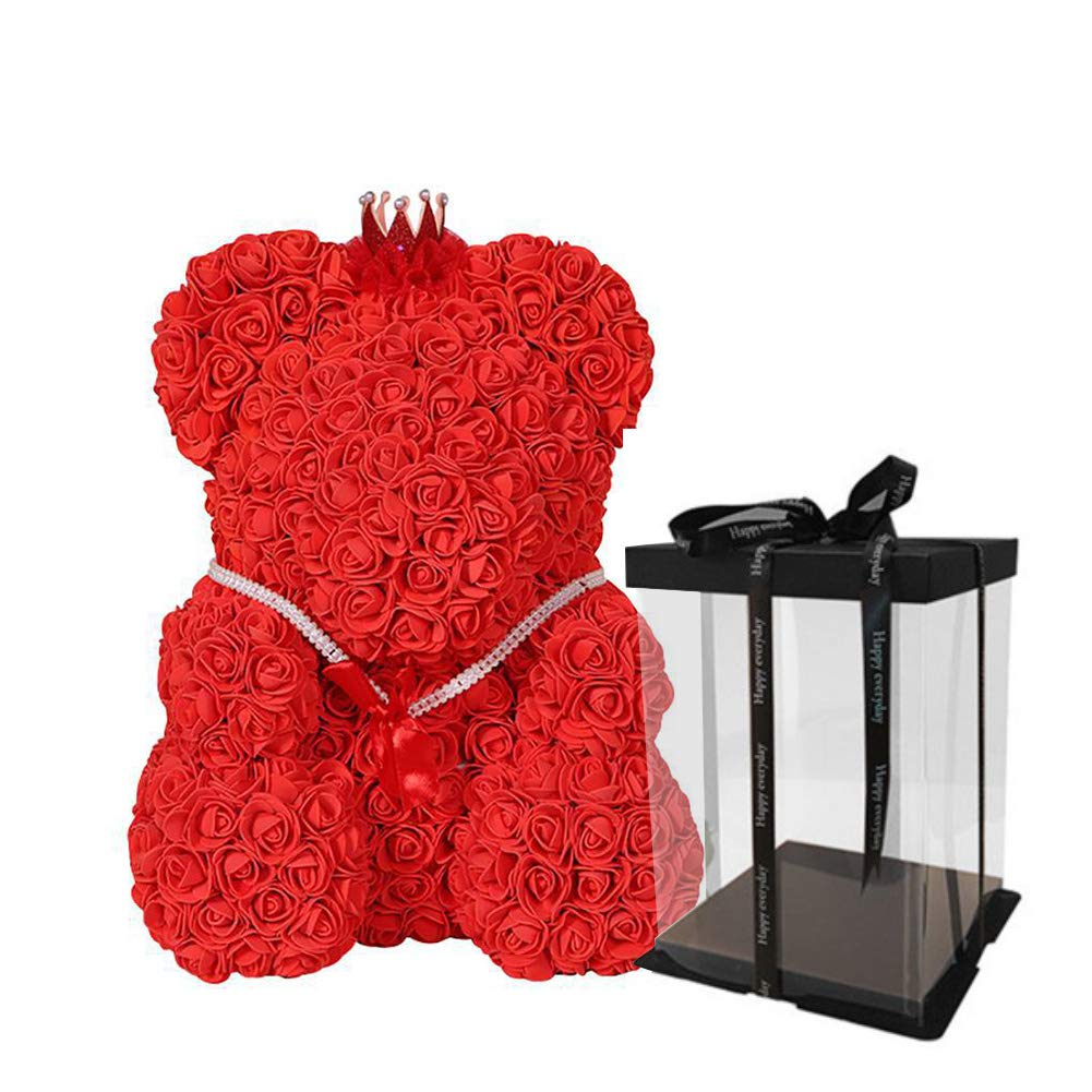 forever flower teddy bear