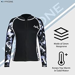 LayaTone Wetsuit Top Women 3mm Neoprene Wetsuit