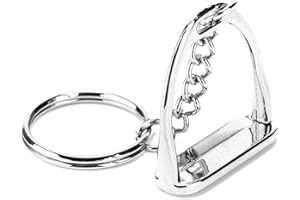 YOUTHINK Horse Snaffle Stirrup Keychain Horse Snaffle Bit Keychain, Zinc Alloy Stirrup, Equestrian Lovers, Unique Design and 