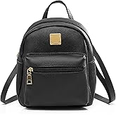 Small Backpack Casual Backpack Purse for Women and Girls, Multiple Pockets Womens Backpacks Stylish Mini Backpacks (Solid, Black)