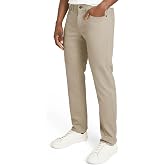 Izod Men's Liberty Flex 5 Pocket Straight Fit Stretch Waist Knit Denim Pants