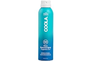 COOLA Organic Sunscreen SPF 50 Sunblock Spray, Dermatologist Tested Skin Care for Daily Protection, Vegan and Gluten Free, Fragrance Free