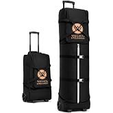 Golf Travel Bag with Wheels &ndash; Padded Airline-Approved Golf Club Travel Cover, Heavy-Duty Soft Sided Flight Bag with Reinforced Base &amp; Carry Handles &ndash; Fits Full Size Cart &amp; Stand Bags