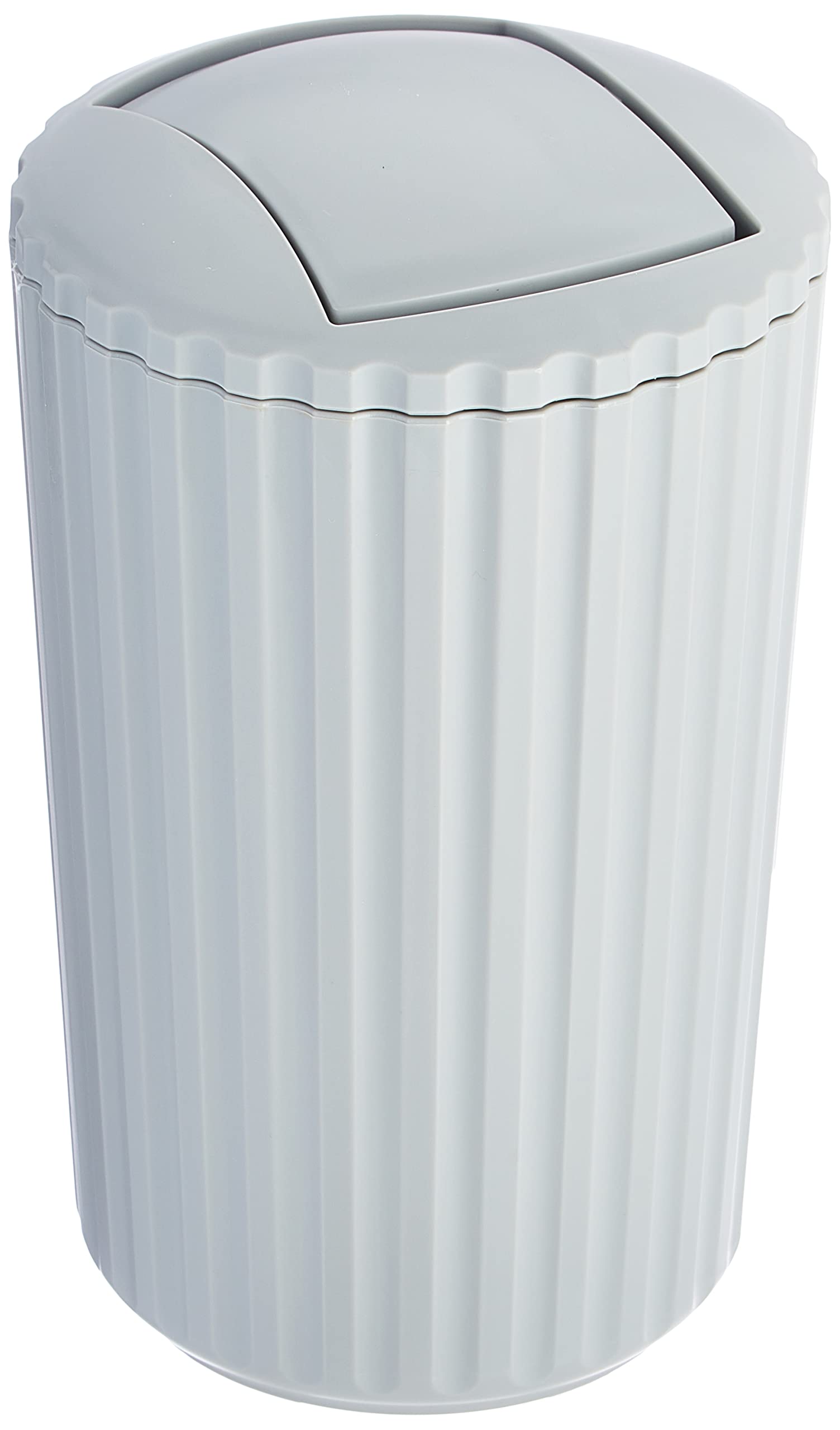 Wenko ALLSTAR Swing Top Bin Polypropylene Grey Diameter 15 x 25 cm