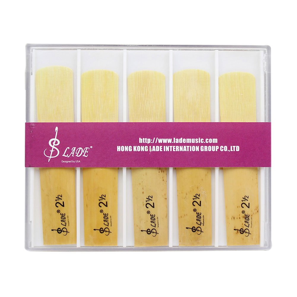 Alto Saxophone Reed Strength 2.5 10 Pcs Pack Bamboo Saxophone Replacement Parts Alto Sax Accessory