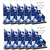 5x7 Acrylic Sign Holder 10 Pack Vertical Double Sided Acrylic Sign Stands