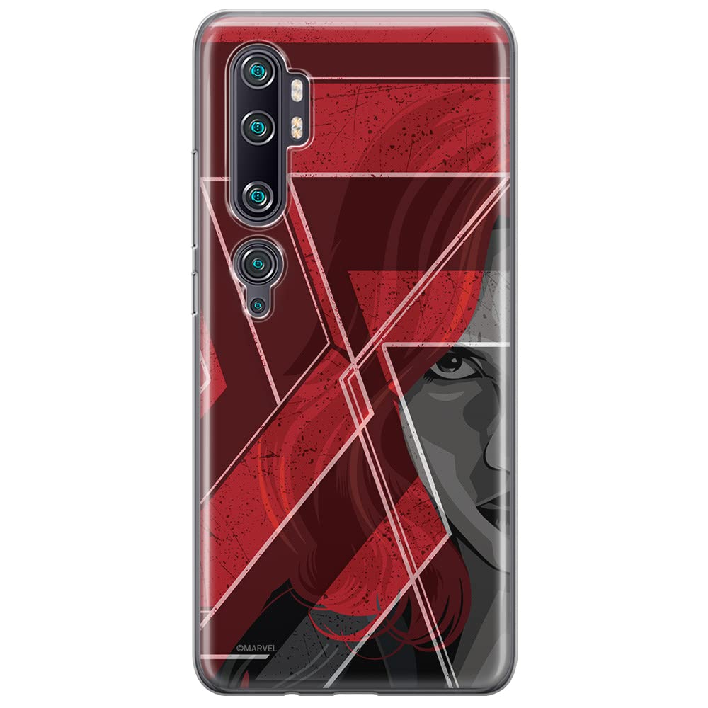 ERT GROUP mobile phone case for Xiaomi MI NOTE 10 / MI NOTE 10 PRO original and officially Licensed Marvel pattern Black Widow 002 optimally adapted to the shape of the mobile phone, case made of TPU