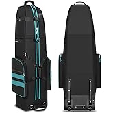Golf Travel Bag with Wheels, Outdoors Heavy Duty 900D Polyester Waterproof Travel Golf Bags, Golf Travel Bags for Airlines, Transporting, Clubs