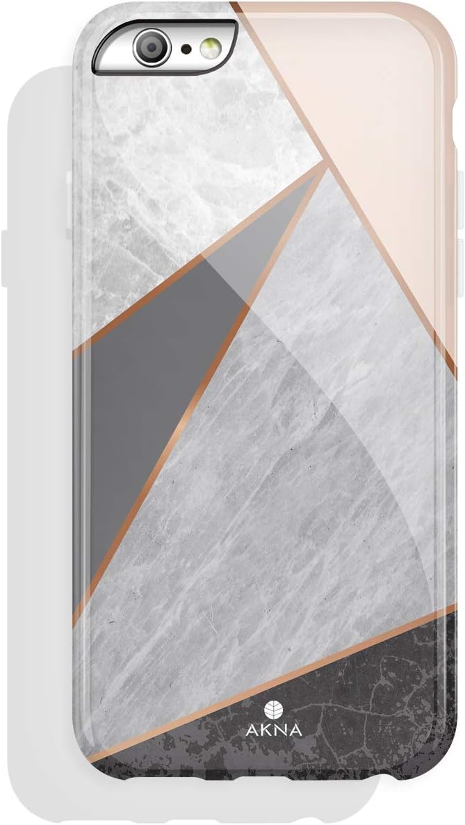 iPhone 6 Plus & iPhone 6s Plus Case Marble, Akna Charming Series High Impact Silicon Cover with Full HD+ Graphics for iPhone 6 Plus & iPhone 6s Plus (101596-U.S)