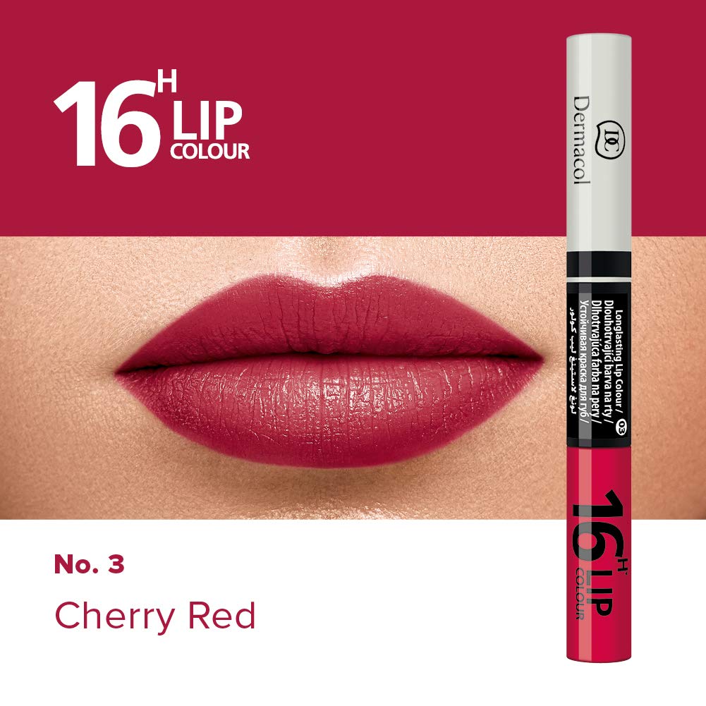 Amazoncom Dermacol 16h 2 In 1 Lip Colour And Gloss Long