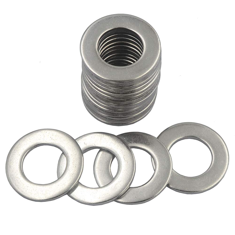 DGOL 18 pcs 3/4 inch 304 Stainless Steel SAE Flat Washer, 3/4 inch x 1-15/32 inch Washers Assortment Kit