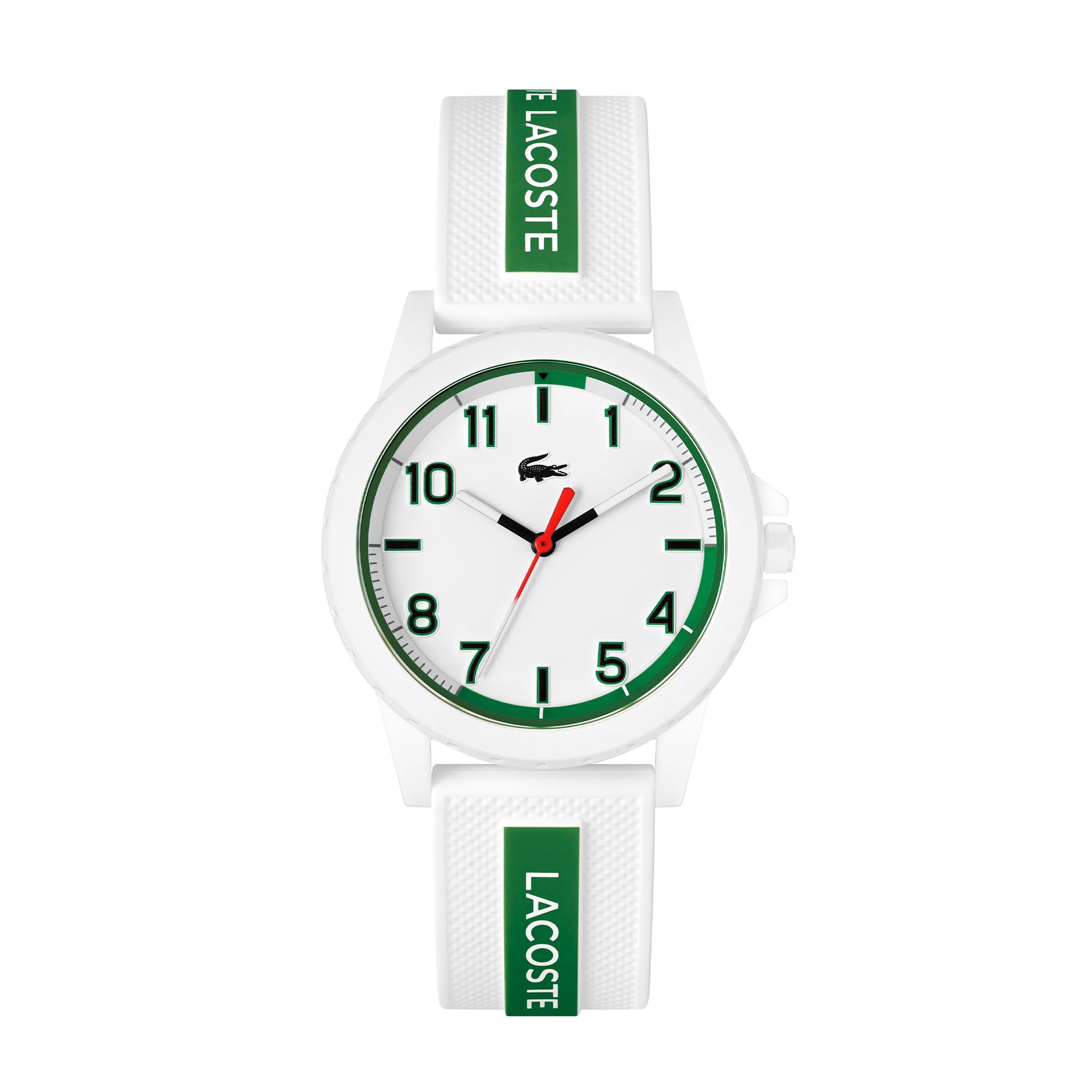 Lacoste Analogue Quartz Watch for Youth RIDER Collection with White Silicone Bracelet - 2020140