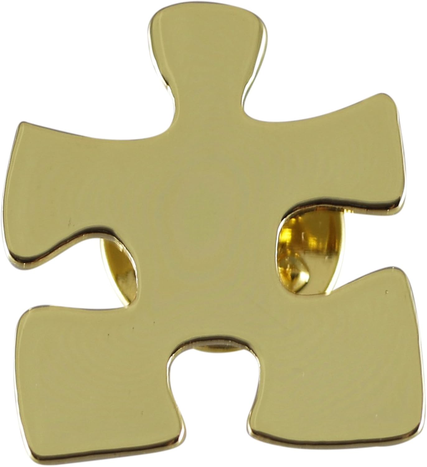 Gold Puzzle Piece Lapel Pin 1 Piece Amazon.co.uk Jewellery