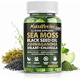 16 In 1 Sea Moss Gummies — US-Made, 3X Potent Seamoss Gummies for Men and Women with Black Seed Oil, Ashwagandha, Burdock, and More — Supports Immunity, Energy & Vitality (30-Day Supply, 60 Gummies)