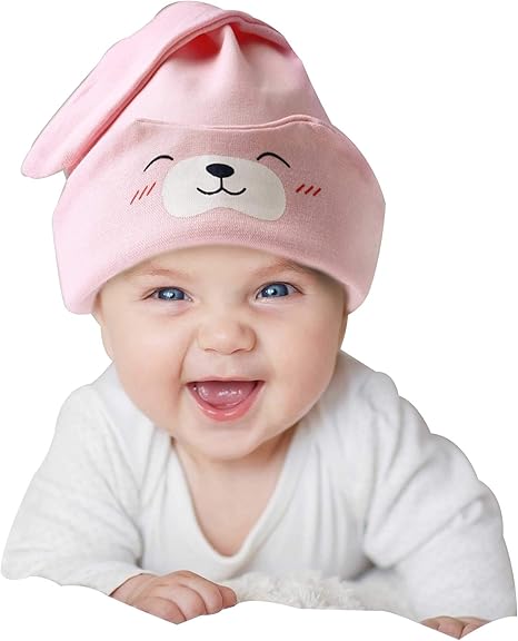 Amazon Co Jp Babyamin 寝かしつけ ベビーキャップ あっという間に眠くなる ベビー用 寝かしつけグッズ ピンク 服 ファッション小物