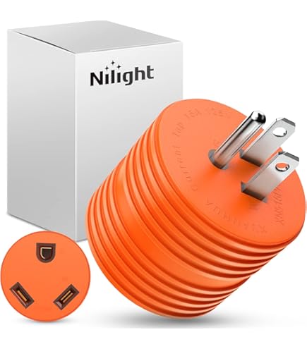 Elecan RV Power Adapter Cord - 50 Amp To 30 Amp Dog Bone (NEMA 14-50P To TT-30R), 1ft, 10AWG, ETL Certified - View #5
