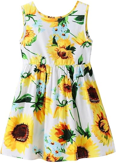 little girl sunflower dress