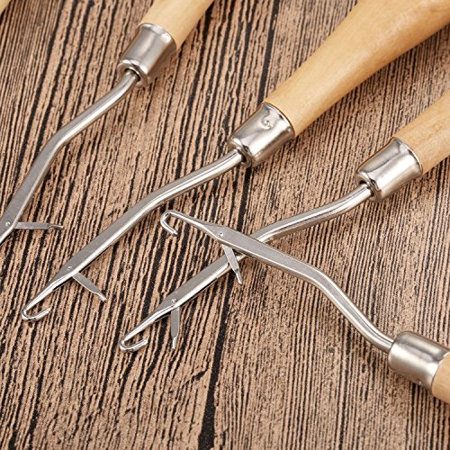 4 Pangda+Wooden+Latch+Crochet+Needle