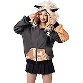 Cosfun Genshin Impact Hilichurls Cosplay Hoodie Full Zip Up Hoodie IF0004