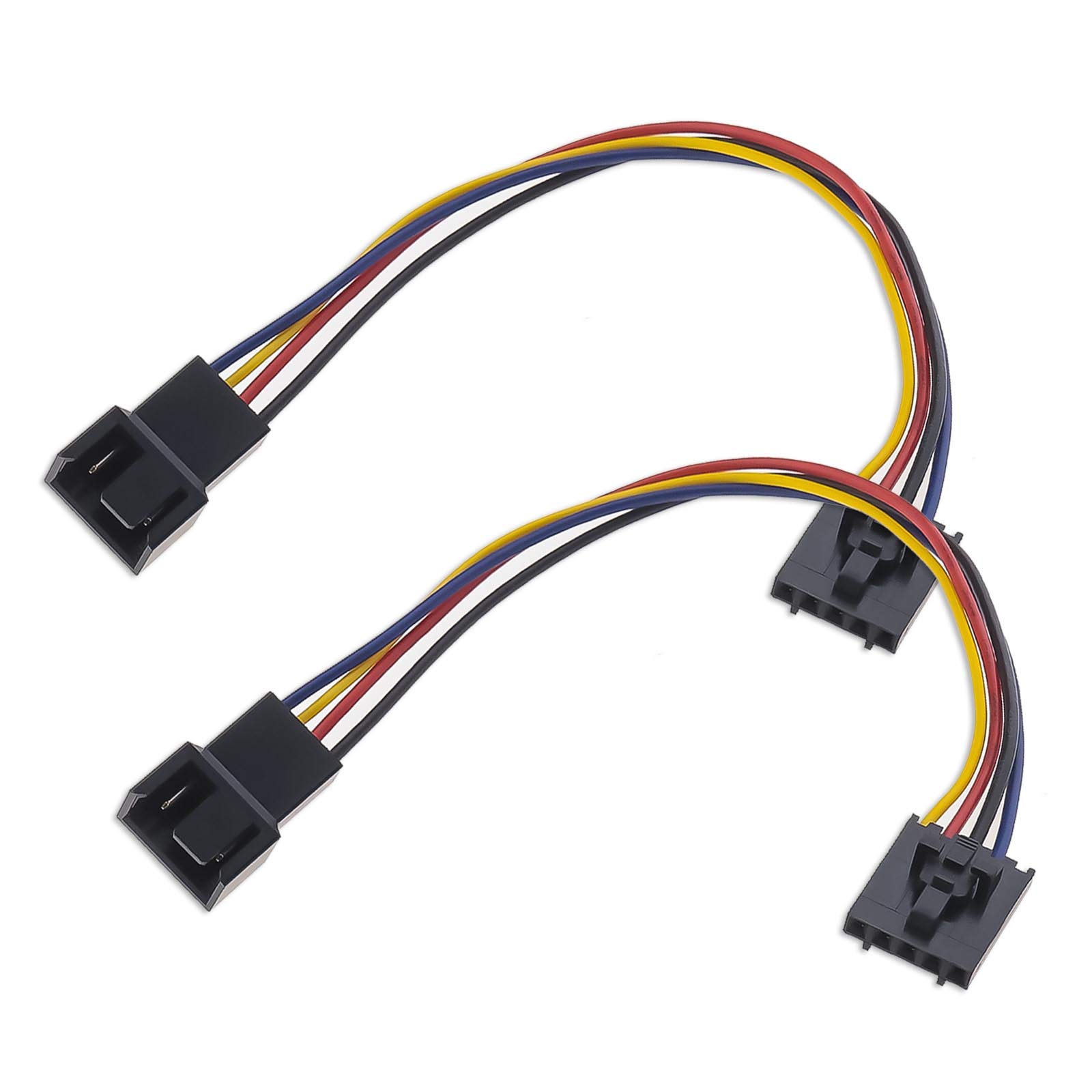 Create idea 2 Pcs 5 Pin To 4 Pin Fan Adapter Converter Extension Cable Dedicated Fan Interface Conversion Line Compatible With Dell Computer PC