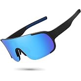 Ofwin Polarized Cycling Sports Sunglasses for Men Women UV Protection Fishing Bike Running Wrap Around Sun Glasses