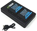 Wasabi Power NP-W126, NP-W126S Battery (2-Pack) USB-C Dual Charger for Fuji X-T100, X-T200, X100F, X100V, X100VI, X-S10, X-A5