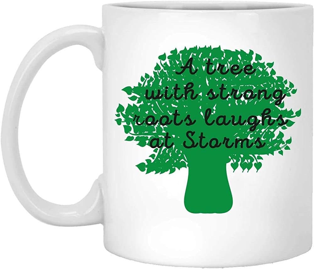 Citation De Cup Tree Un Arbre Aux Racines Fortes Rit Aux Tempetes Mug Blanc 01 Wm1 Mug Amazon Fr Cuisine Maison