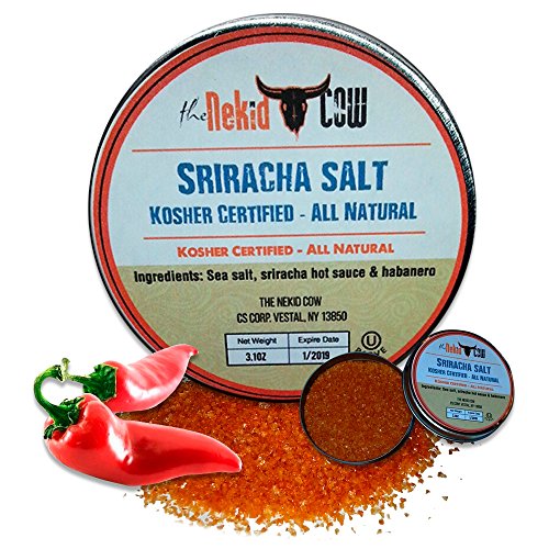 image for The Nekid Cow Sriracha Sea Salt - Kosher Certified Gourmet Seasoning -