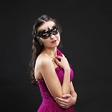 IRYNA 2 Pcs Black Lace Venetian Carnival Masks - Women Half Face Masquerade view 6
