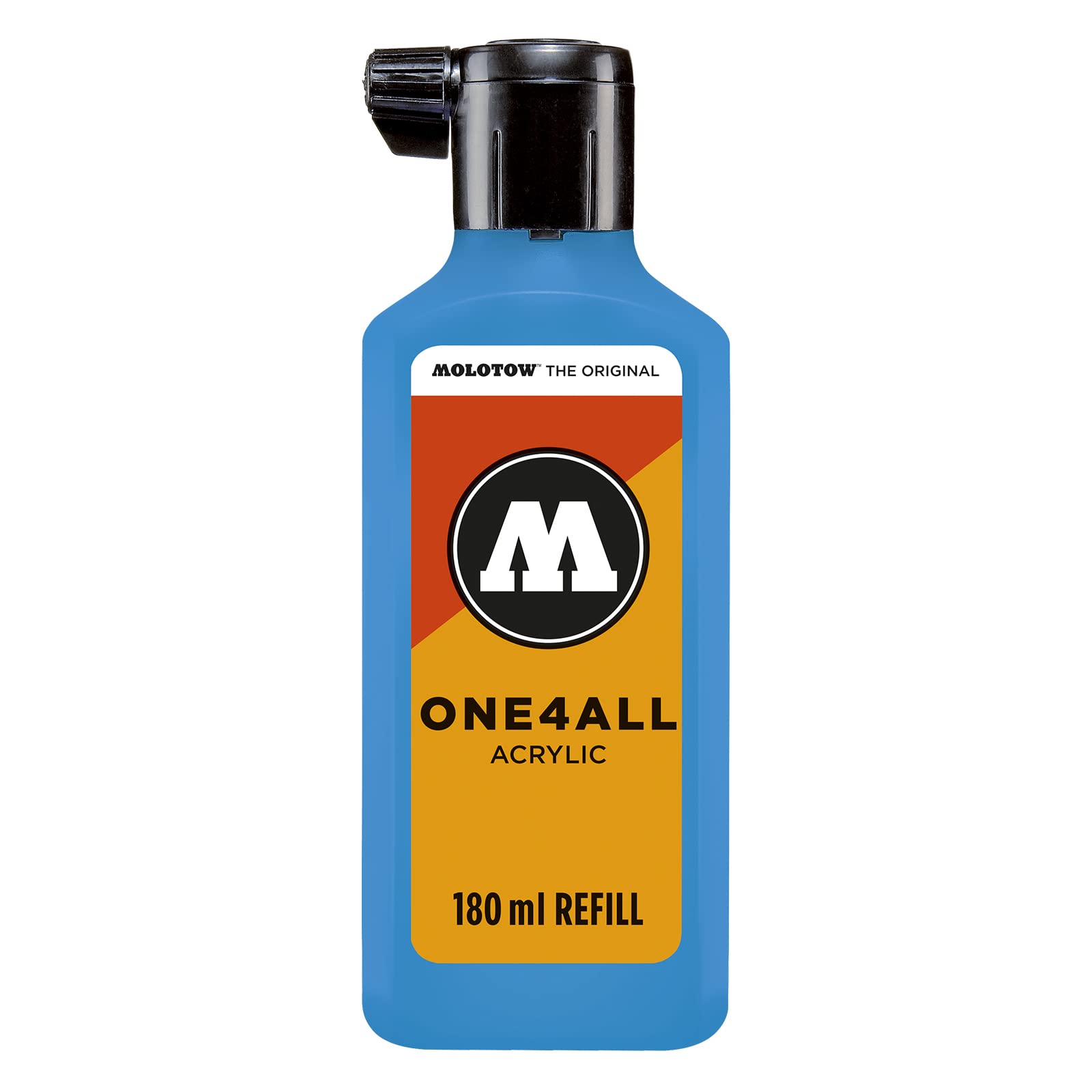Molotow ONE4ALL Refill Acrylic, Colour 230 Shock Blue, 180 ml, Refill Ink for Permanent Marker