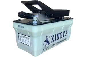 XFPC Air Hydraulic Pump 10,000 PSI 1.7L Reservoir NPT 3/8" Oil Outlet, NPT 1/4" Inlet, Hydraulic Pump Air Hydraulic Foot Pump, PE