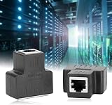 Asixxsix Ethernet Splitter Cable Extender 1-in 2-out LAN Connector for TV PC view 9