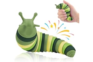 Cevioce Sensory Slug, Mini Fidget Slug For Adults & Kids, Autism Sensory Toy, Ages 3+, Easter Stuffer (Green)