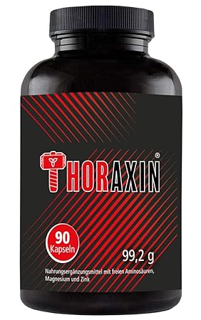 THORAXIN Muskelaufbau | BCAA + L-Arginin hochdosiert | Aminosäuren Komplex | 90 Kapseln