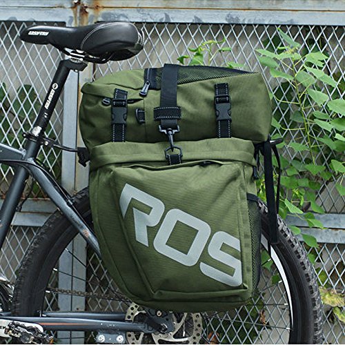 COTEetCI Mountain Bike Bag 3 in 1 Bicycle Pannier Rear Rack Seat Bag/Large Trunk Bicycle Carrier Bag,2 Side Bags + 1 Top Bag