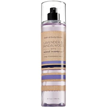 Bath And Body Works Lavender Sandalwood Fine Fragrance Mist 8 Ounce Full Size