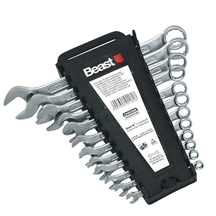 Gabelschlüsselsatz 12-tlg 6-22 mm Satz Ringmaulschlüssel metrisch Gabelringschl.Satz Ring-Maulschlüsselsatz Maulringschlüssel