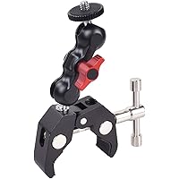 MOSHUSO Camera Mount Clamp with 360° Ballhead Arm, for DSLR Camera/Field Monitor/LED