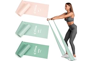 VITEVER Resistance Bands for Working Out, Exercise Bands, Resistance Band for Physical Therapy, Stretch Bands for Pilates, Rehab, Stretch, Strength Training and Yoga Starter Set
