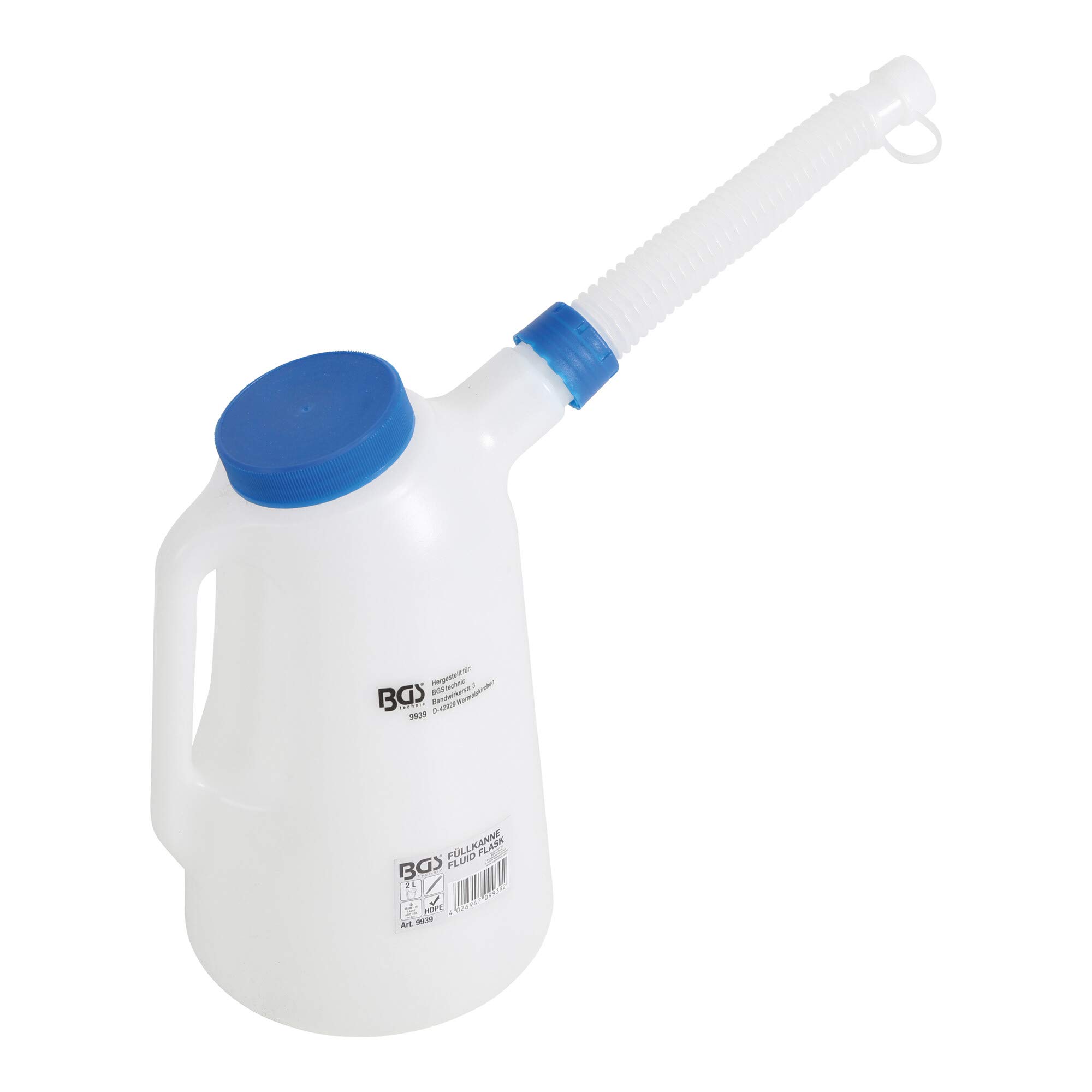 BGS 9939 | Fluid Flask with flexible spout and lid | 2 l