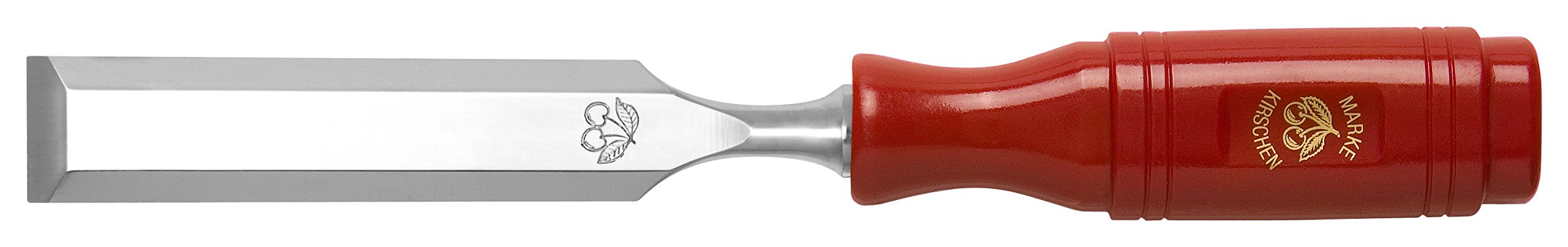 Kirschen 1003024 Firmer Chisel with Plastic Handle, Red/Silver, 24 mm