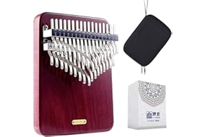 LingTing Kalimba 34 keys Thumb Piano Mbira Finger Piano Gift for Kids Adult Beginners Professional（LT-K34V,snow whisperer)
