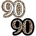 Big Dot of Happiness Adult 90th Birthday - Gold - DIY Shaped Birthday Party Cut-Outs - 24 Count