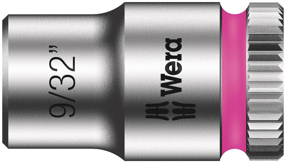 Wera 05003517001 9/32-Inch 8790 HMA Zyklop Socket with Hexagon Drive - Silver